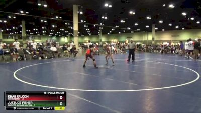 106 lbs Placement Matches (16 Team) - Justuce Fisher, CHOICES (Beaver Local) vs Khaii Falcon, The Firemen