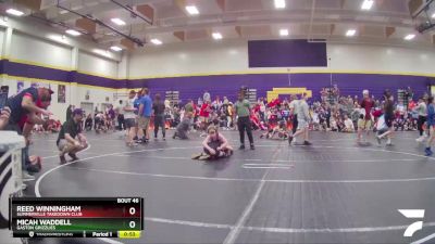 82 lbs Round 2 - Micah Waddell, Gaston Grizzlies vs Reed Winningham, Summerville Takedown Club