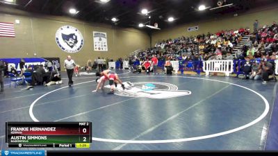 152 lbs Champ. Round 2 - Austin Simmons, Bakersfield vs Frankie Hernandez, Kerman