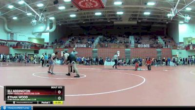 285 lbs Cons. Round 5 - Ethan Wood, Chesterton Wrestling Club vs Eli Addington, Perry Meridian Wrestling Club