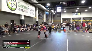 112 lbs Round 5 (6 Team) - Reanah Utterback, FEWTeamIowa vs Victoria Vasquez, SOTM Pink