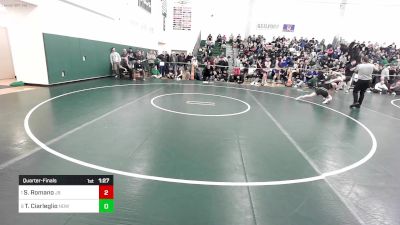 150 lbs Quarterfinal - Scott Romano, Joel Barlow vs Tyler Ciarleglio, Notre Dame-West Haven