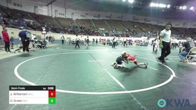 52 lbs Semifinal - Jaxton Wilkerson, Carl Albert vs Declan Grady, Piedmont