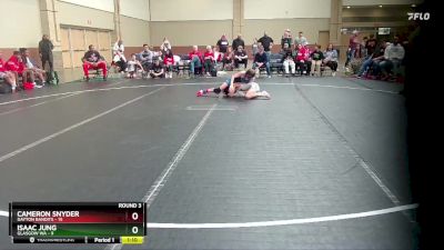 92 lbs Round 3 (6 Team) - Cameron Snyder, Dayton Bandits vs Isaac Jung, Glasgow WA