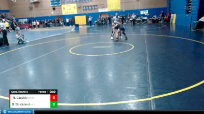 120lbs Cons. Round 6 - Niah Cassidy, Union (Girls) vs Gracianna Strickland, Hillsboro