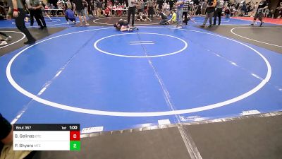 84 lbs Semifinal - Bryson Gelinas, Grove Takedown Club vs Pete Shyers, Miami Takedown Club