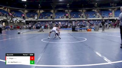 120 lbs Cons. Round 3 - Elijiah Wofford, Bremen vs Johnny Vega, Brother Rice