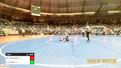 49 lbs Round Of 32 - Maverick Fernandez, Dodge City Wrestling Academy vs Jayce CLARK, Team Choctaw