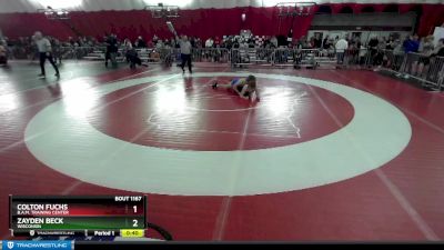 165 lbs Quarterfinal - Colton Fuchs, B.A.M. Training Center vs Zayden Beck, Wisconsin