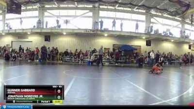 93 lbs Quarterfinal - Jonathan Nordyke Jr., Region Wrestling Academy vs Gunner Gabbard, Indiana