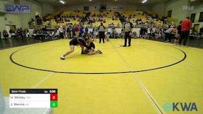 117 lbs Semifinal - Hailey Whitley, Tahlequah Wrestling Club vs Jessica Blevins, Jay