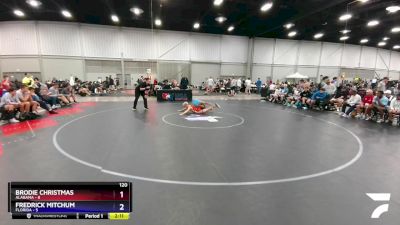 120 lbs Placement Matches (16 Team) - Brodie Christmas, Alabama vs Fredrick Mitchum, Florida