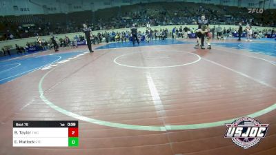 55 lbs Semifinal - Bailee Taylor, Tuttle Wrestling Club vs Elijah Matlock, Sallisaw Takedown Club