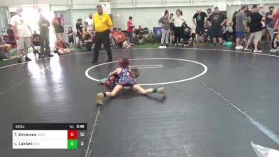 50 lbs Pools - Ty Simmons, Ares W.C. (MI) vs Lilly Laklani, 84 Athletes (VA)