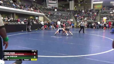 130 lbs 1st Place Match - Eddie Shevlin, CWO vs Miles Hahn, Brookings Wrestling Associatio