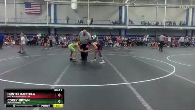 96 lbs Finals (2 Team) - Corey Brown, Headhunters vs Hunter Kapitula, Mat Assassins Red