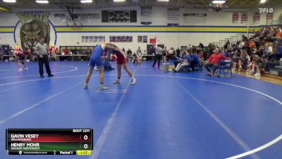 215 lbs Cons. Round 3 - Henry Mohr, Waukee Northwest vs Gavin Vesey, Williamsburg