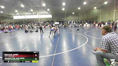 132 lbs Quarterfinal - Remington Aullman, Wyoming Underground vs Braylin Jones, Elite Wrestling