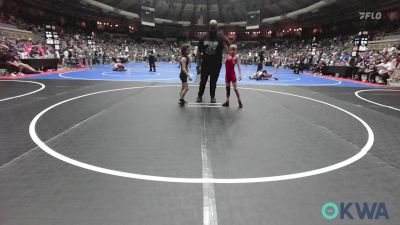 52 lbs Consi Of 16 #1 - Gabriel Allen, Ponca City Wrestling vs Logan Highers, Black Fox Wrestling Club