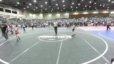 70 lbs Semifinal - Knox Peasley, Omak Wrecking Crew vs Vince Campbell, Redwave Wrestling