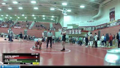 182 lbs 5th Place Match - A.w. VanKirk, Legends Of Gold Wrestling vs Austin Abbott, Prairie Heights