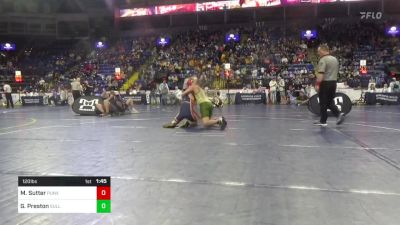 120 lbs Round Of 32 - Michael Sutter, Punxsutawney vs Gage Preston, Sullivan County