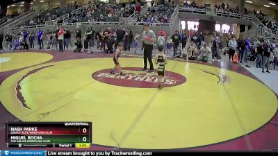 45 lbs Quarterfinal - Nash Parke, Legacy Elite Wrestling Club vs Miguel Rocha, The Dalles Wrestling Club