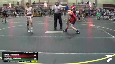 112 lbs Round 3 - Bentley Hawkins, Massa Maniacs vs Mack Harrison, Frankton