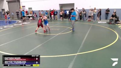 135 lbs X Bracket - Matthew Roofe, Nikiski Freestyle Wrestling Club vs Britton Youngblood, Chugach Eagles Wrestling Club