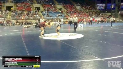 135 lbs Semis & 1st Wrestleback (8 Team) - Kaylee Kurz, E4-Grand Forks vs Kennedy Wendel, E2-Carrington