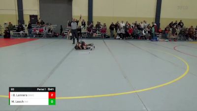 60 lbs Cons. Semi - Brooks Lanners, Dakota Boyz Wrestling Club vs Mason Leech, Immortal Athletics WC