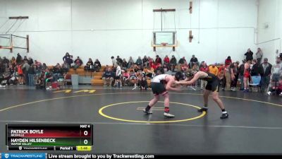 DIVISION 18 lbs Round 3 - Hayden Hilsenbeck, Wapsie Valley vs Patrick Boyle, Riceville