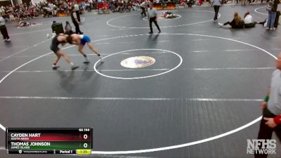 4A 144 lbs Semifinal - Cayden Hart, South Aiken vs Thomas Johnson, James Island