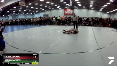 56 lbs Champ. Round 2 - Oceana Saferite, Nova WC vs Calvin Thacker, Warrior Wrestling Club