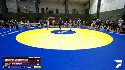 106 lbs Champ. Round 1 - Benjamin Limentang Iii, CA vs Elijah Wightman, WA