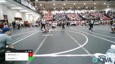 55 lbs Rr Rnd 1 - Jackson Blackwell, Pryor Tigers vs Otto Vuocolo, HURRICANE WRESTLING ACADEMY