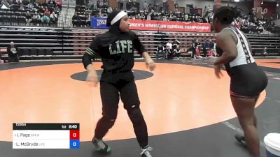 155 lbs Semifinal - India Page, Brewton Parker vs Latifah McBryde, Life