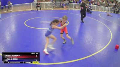 56 lbs Quarterfinal - Dallas Marshall, Warriors Of Christ vs Lucia Guzman, COWA