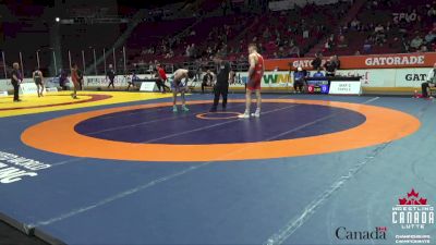 74kg Cons. Semi - Koen Poirier, Black Bears WC vs Sartaj Sanghera, Canadian Mal Wrestling