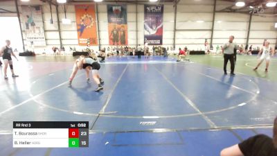 100 lbs Rr Rnd 3 - Tanner Bourassa, Short Time vs Bode Heller, Iron Horse Wrestling Club