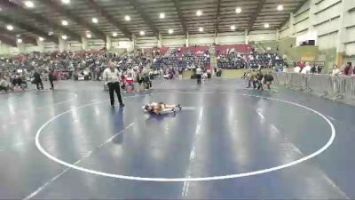 70 lbs Round 3 - Kynlee Douglas, Bear River Junior High Wrestling Club vs Bennett Carlson, Champions Wrestling Club