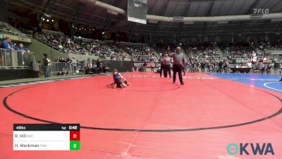 49 lbs Consi Of 8 #2 - Ryder Hill, Norman Grappling Club vs Holden Workman, Perry Wrestling Academy