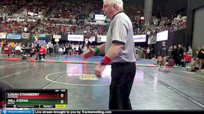 AA - 145 lbs 5th Place Match - Will Stepan, Butte vs Logan Stansberry, Flathead