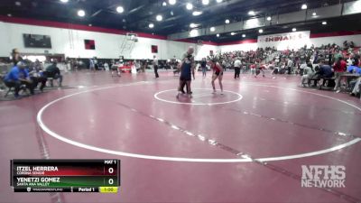 110 lbs Cons. Round 2 - Itzel Herrera, Corona Senior vs Yenetzi Gomez, Santa Ana Valley