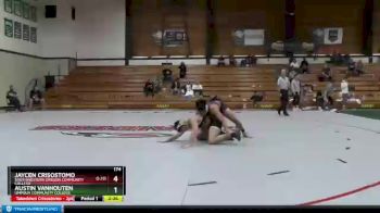 174 lbs 3rd Place Match - Jaycen Crisostomo, Southwestern Oregon Community College vs Austin VanHouten, Umpqua Community College