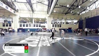 127 lbs Round Of 32 - Ajay Bhatt, Council Rock South vs James Sloan, St. Joseph Regional