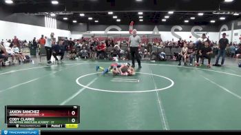 75 lbs Round 2 (8 Team) - Jaxon Sanchez, Aggression Legionaries vs Cody Clarke, Roundtree Wrestling Academy