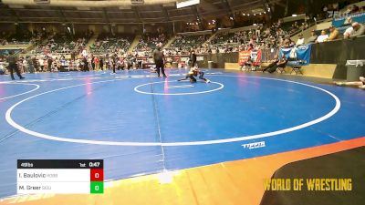 49 lbs Consi Of 4 - Ivan Baulovic, Hobbs Elite vs Major Greer, Siouxland Wrestling Academy