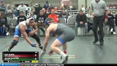 165 lbs Semis (4 Team) - Dejon Glaster, Millikin vs Coy Ruess, Wisconsin-Platteville