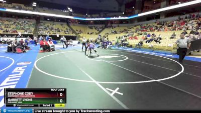 150 Class 2 lbs Champ. Round 1 - Garrett Lyons, Pleasant Hill vs Stephone Cody, Normandy Collaborative